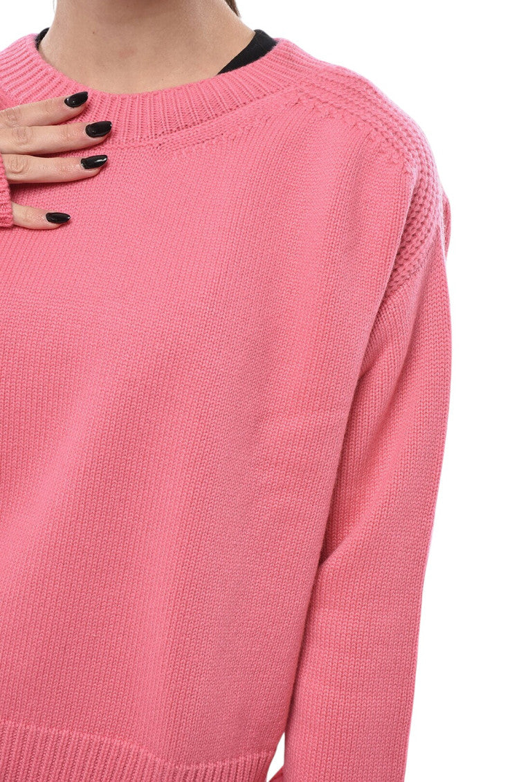 Pink Crew Neck Sweater 3
