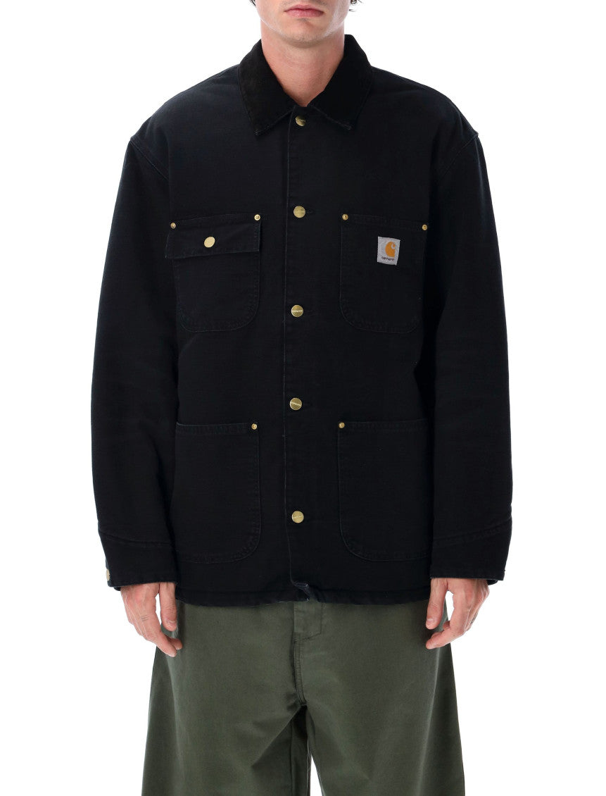 Black Shirt Collar Jacket 1