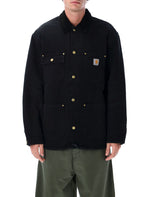 Black Shirt Collar Jacket 1
