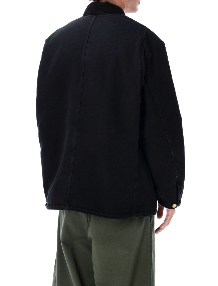 Black Shirt Collar Jacket 2