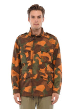 Orange Camo Print Jacket 1