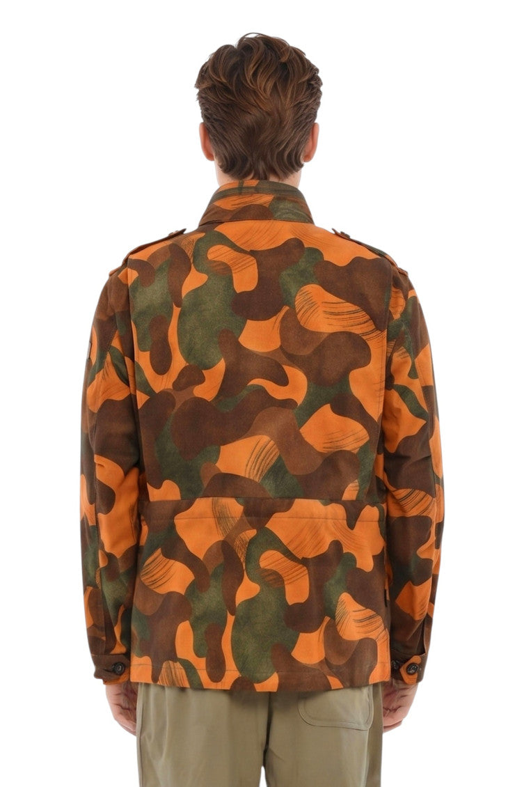 Orange Camo Print Jacket 2