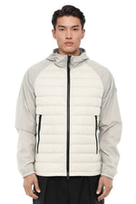 Grey Quilted Hood Jacket 1