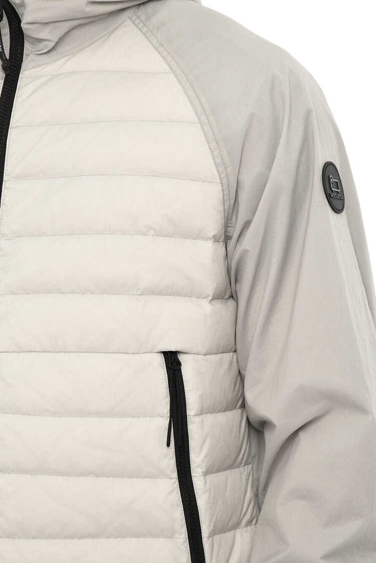 Grey Quilted Hood Jacket 3