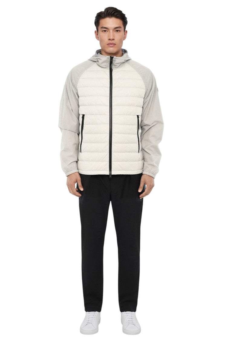Grey Quilted Hood Jacket 4