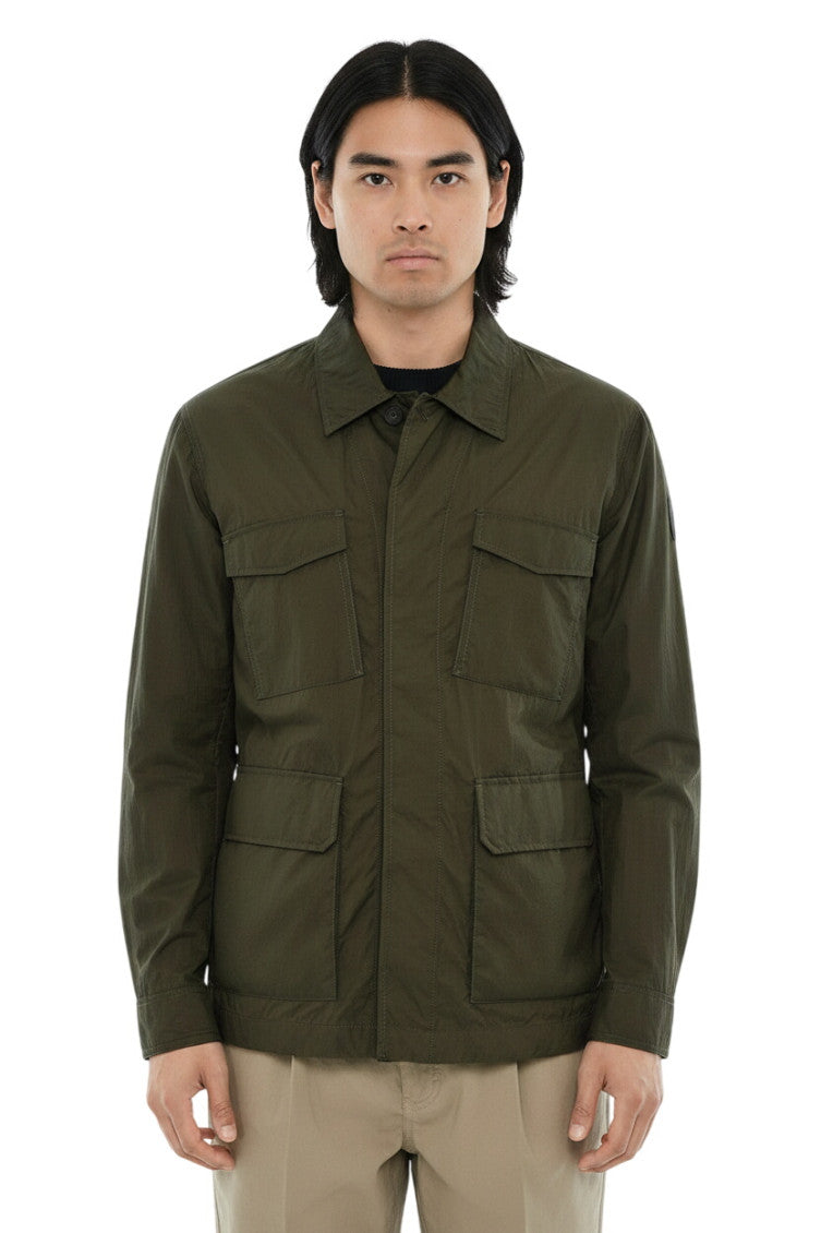 Green Shirt Collar Jacket 1