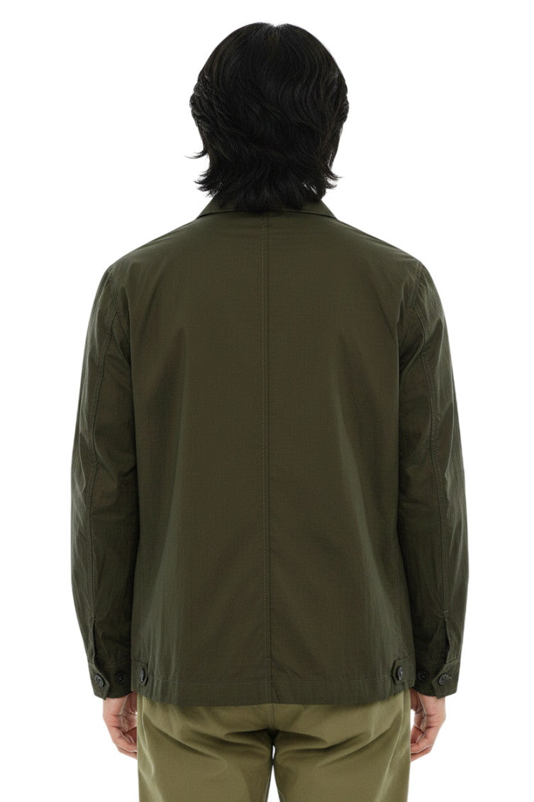 Green Shirt Collar Jacket 2