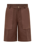 Brown Logo Cargo Shorts 1