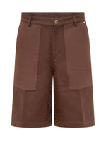 Brown Logo Cargo Shorts 1