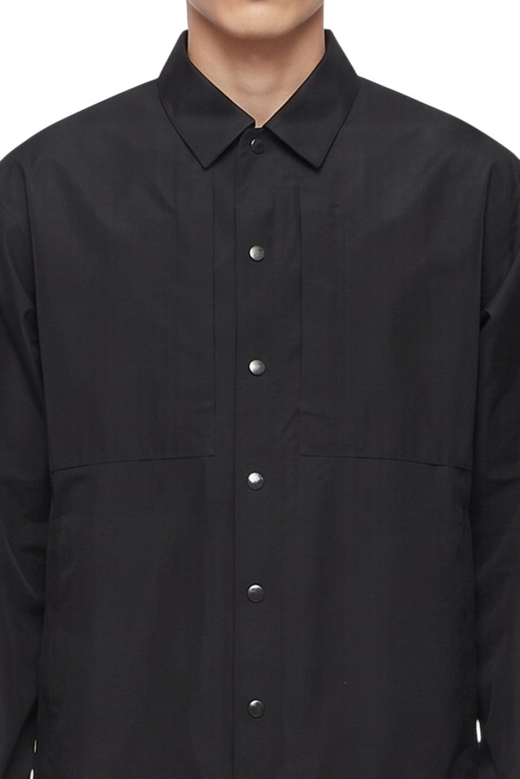 Black Shirt Collar Jacket 3