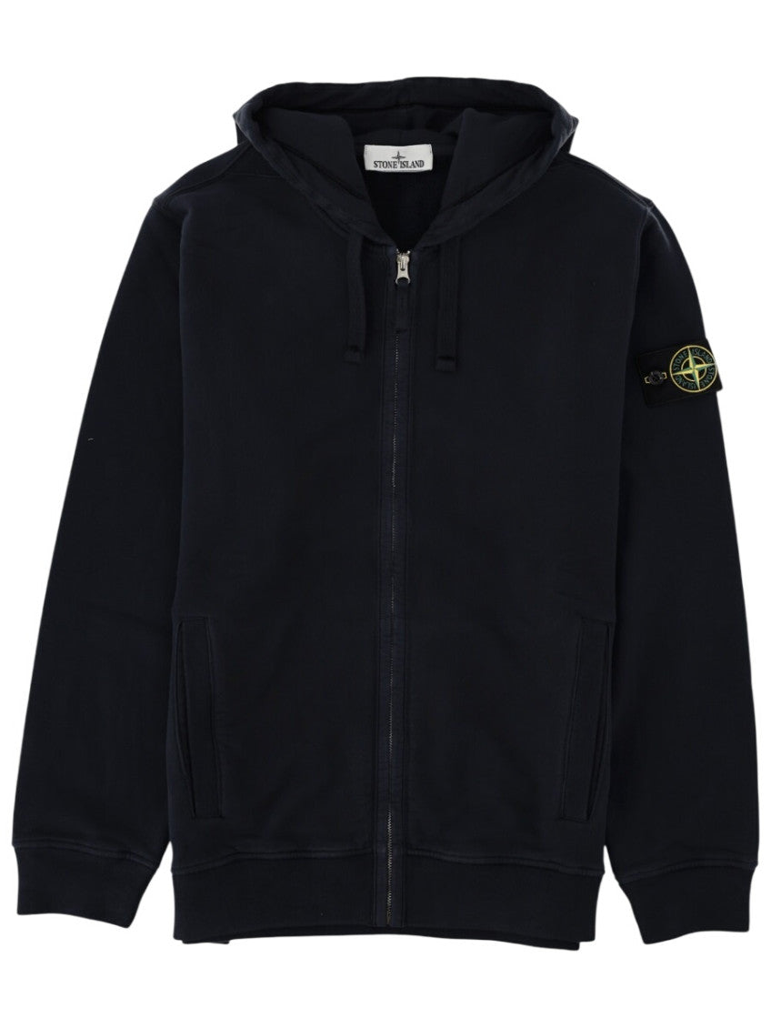 Navy Blue Zip Up Hoodie 1