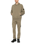 Green Relaxed Solid Hoodie 1