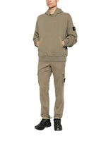 Green Relaxed Solid Hoodie 1