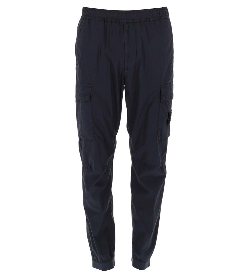 Navy Blue Cargo Trousers 1