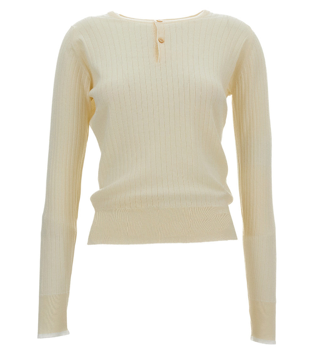 Off White Crew Neck Sweater 1