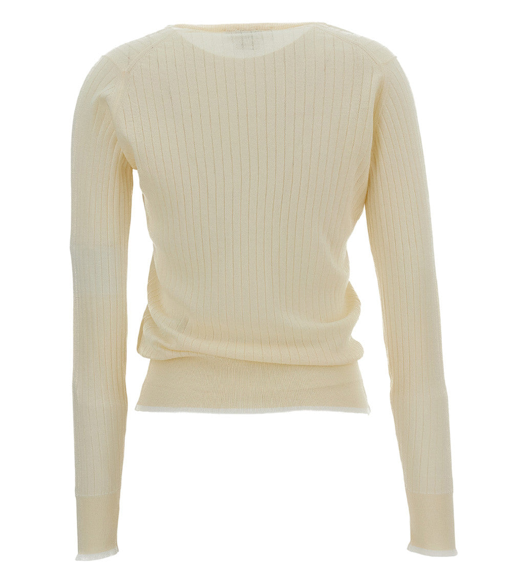 Off White Crew Neck Sweater 2