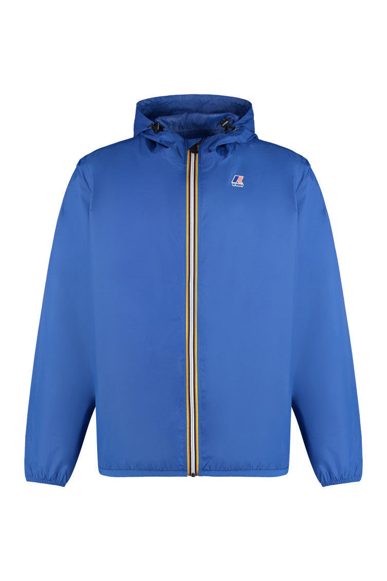 Blue Logo Hood Jacket 1