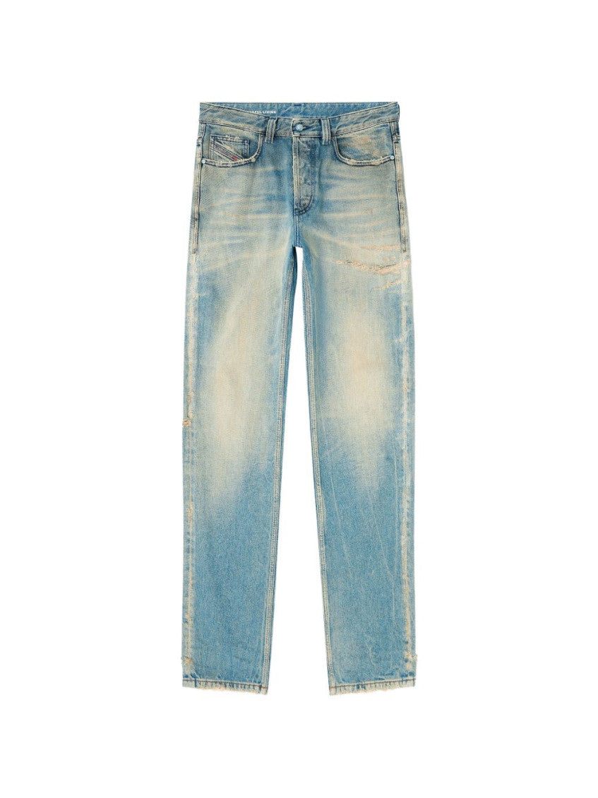 Blue Mid Rise Jeans 1