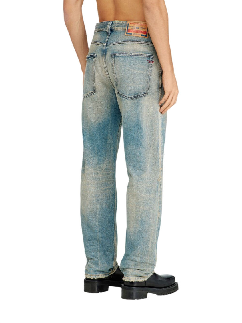 Blue Mid Rise Jeans 3