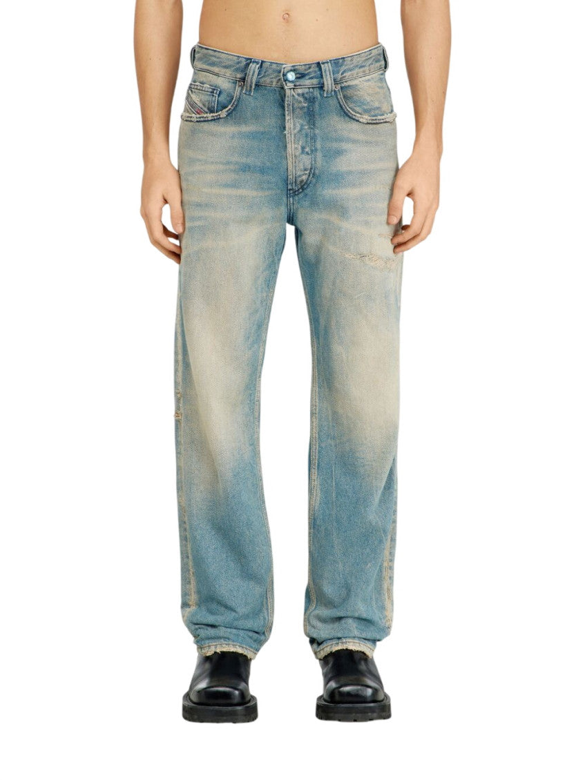 Blue Mid Rise Jeans 4