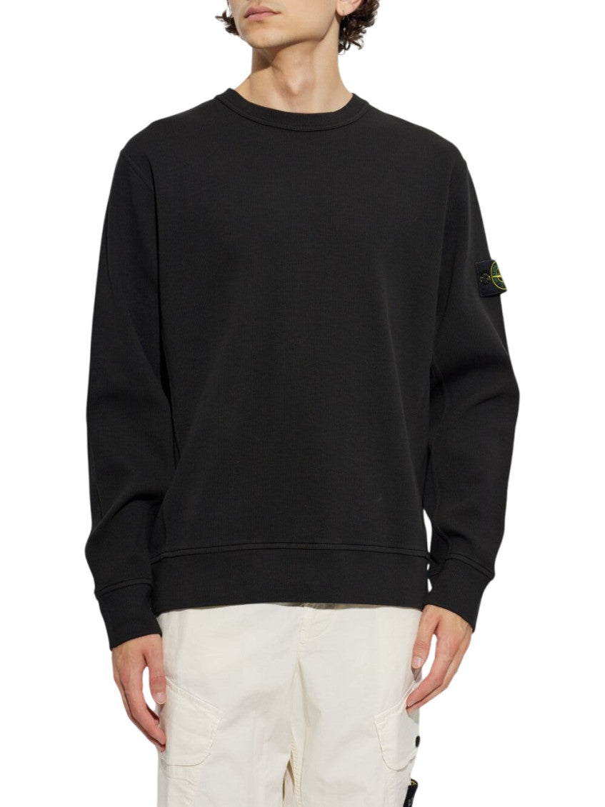 Black Crew Neck Sweatshirt 2