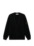 Black Loose V Neck Cardigan 1