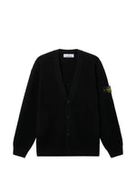 Black Loose V Neck Cardigan 1