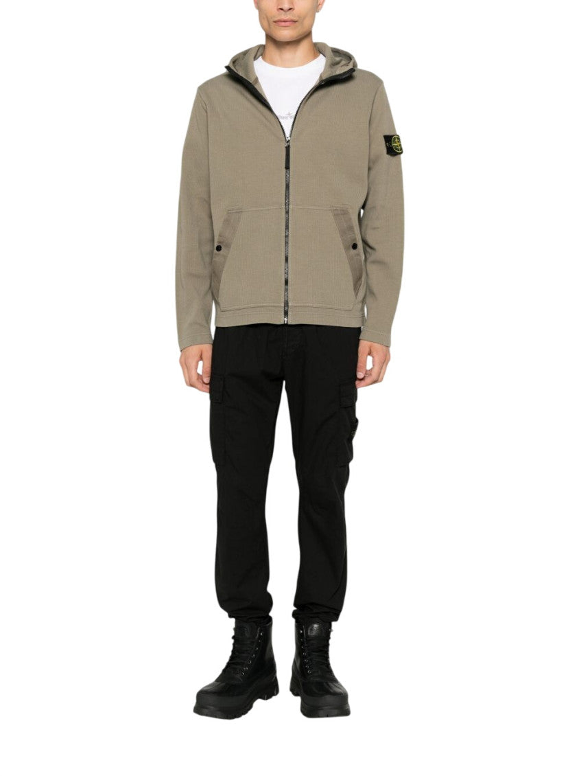 Green Regular Zip Up Hoodie 1