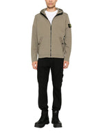 Green Regular Zip Up Hoodie 1