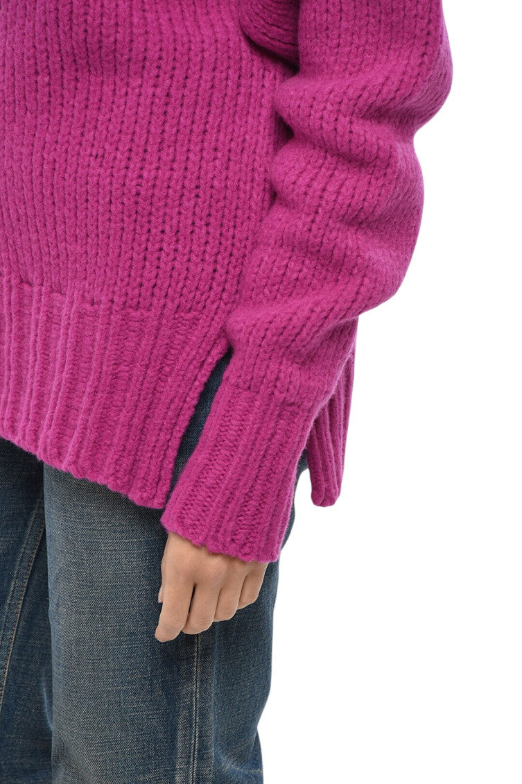 Fuchcia Pink Turtle Neck Sweater 3