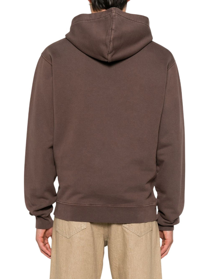 Brown Relaxed Logo Hoodie 3