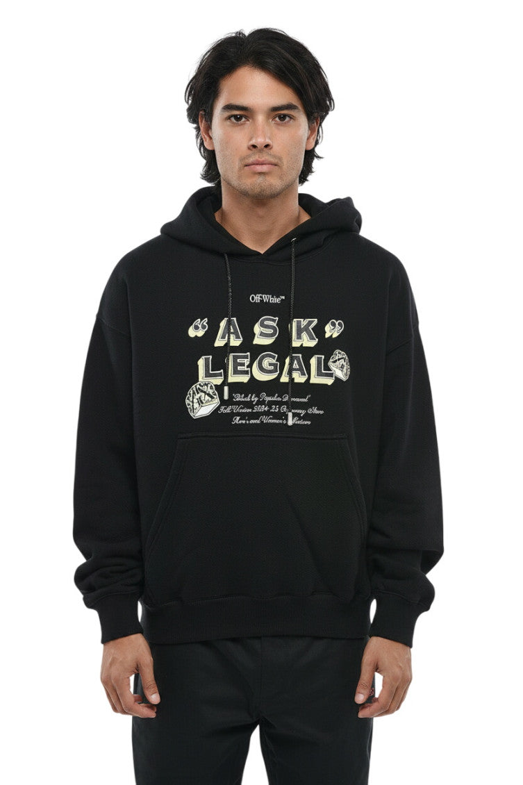 Black Graphic Print Hoodie 1