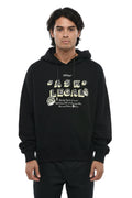 Black Graphic Print Hoodie 1