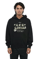 Black Graphic Print Hoodie 1