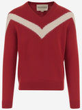 Red V-neck Sweater 1