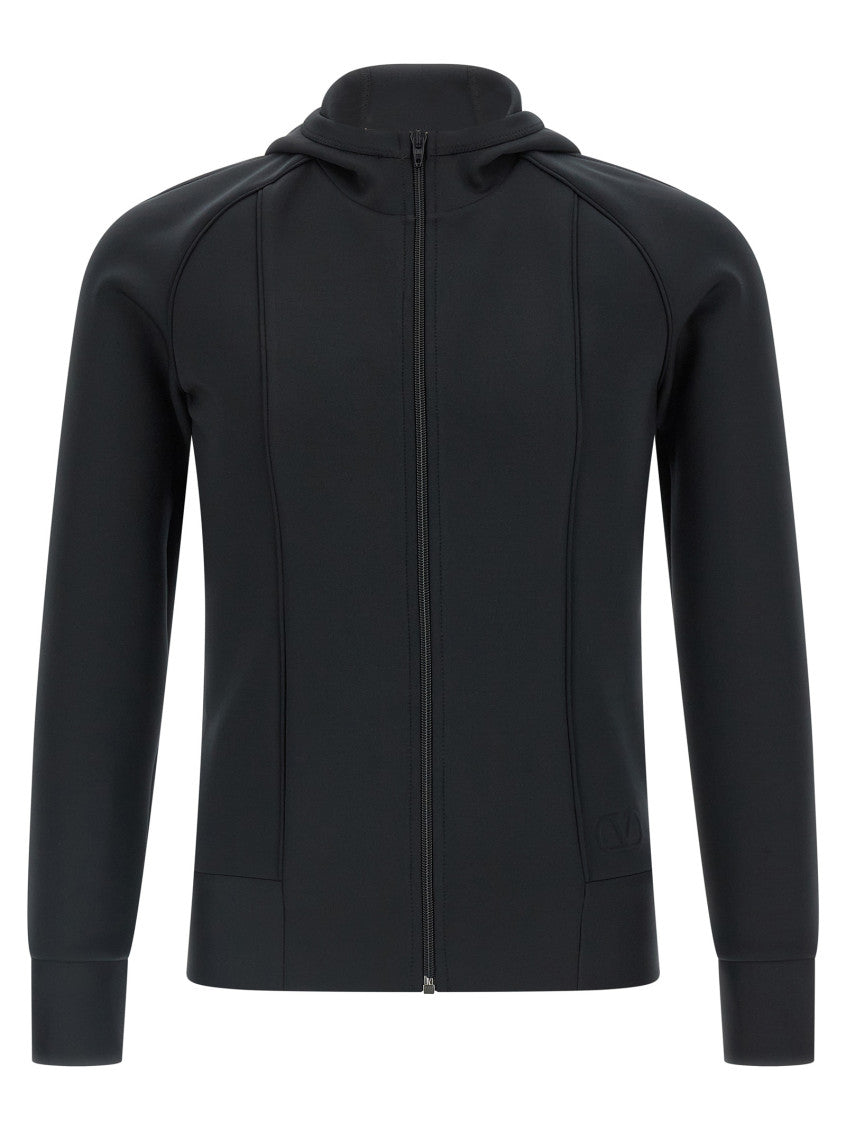 Black High-neck Hoodie 1