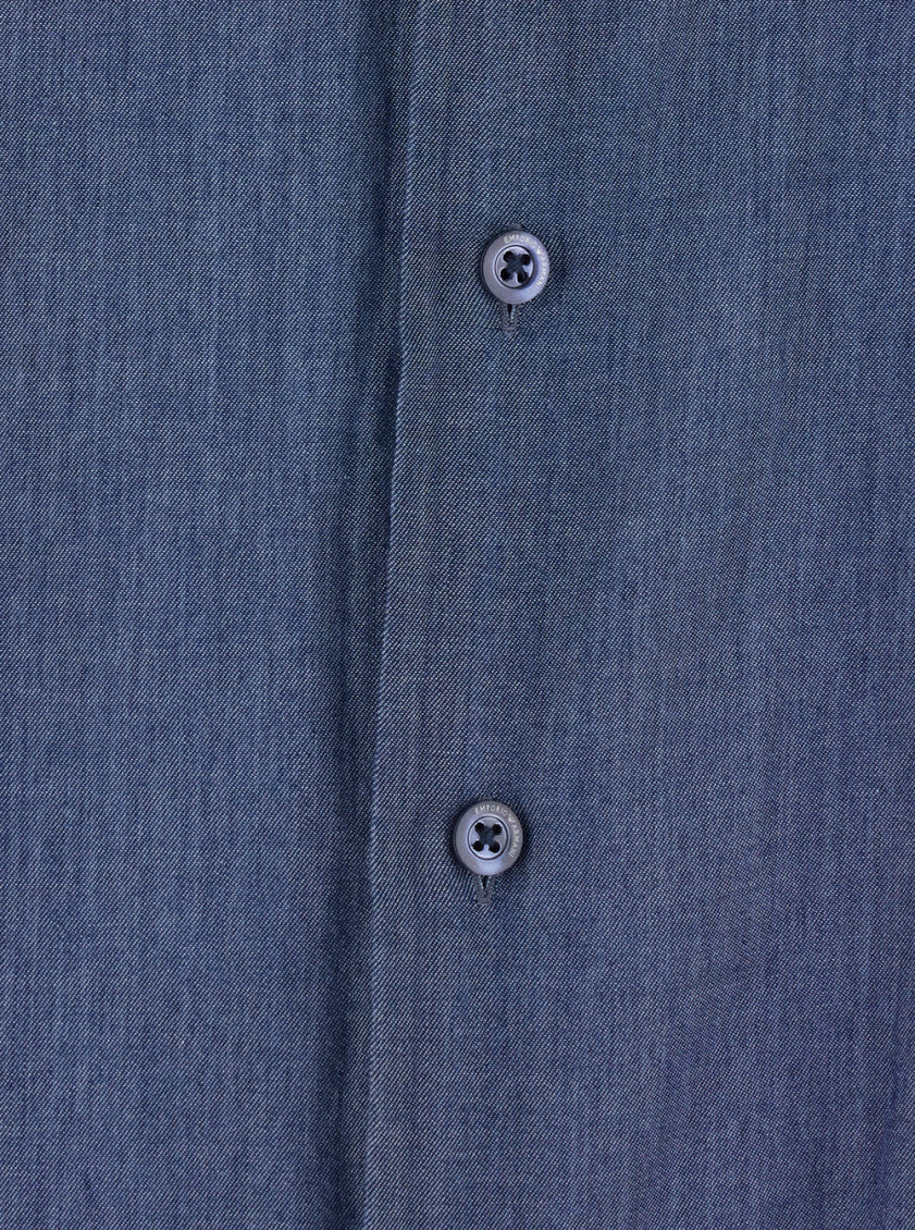 Blue Regular Solid Shirt 3