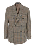 Brown Notched Lapel Blazer 1