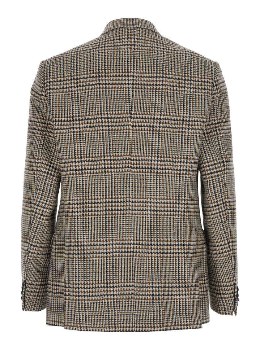 Brown Notched Lapel Blazer 2