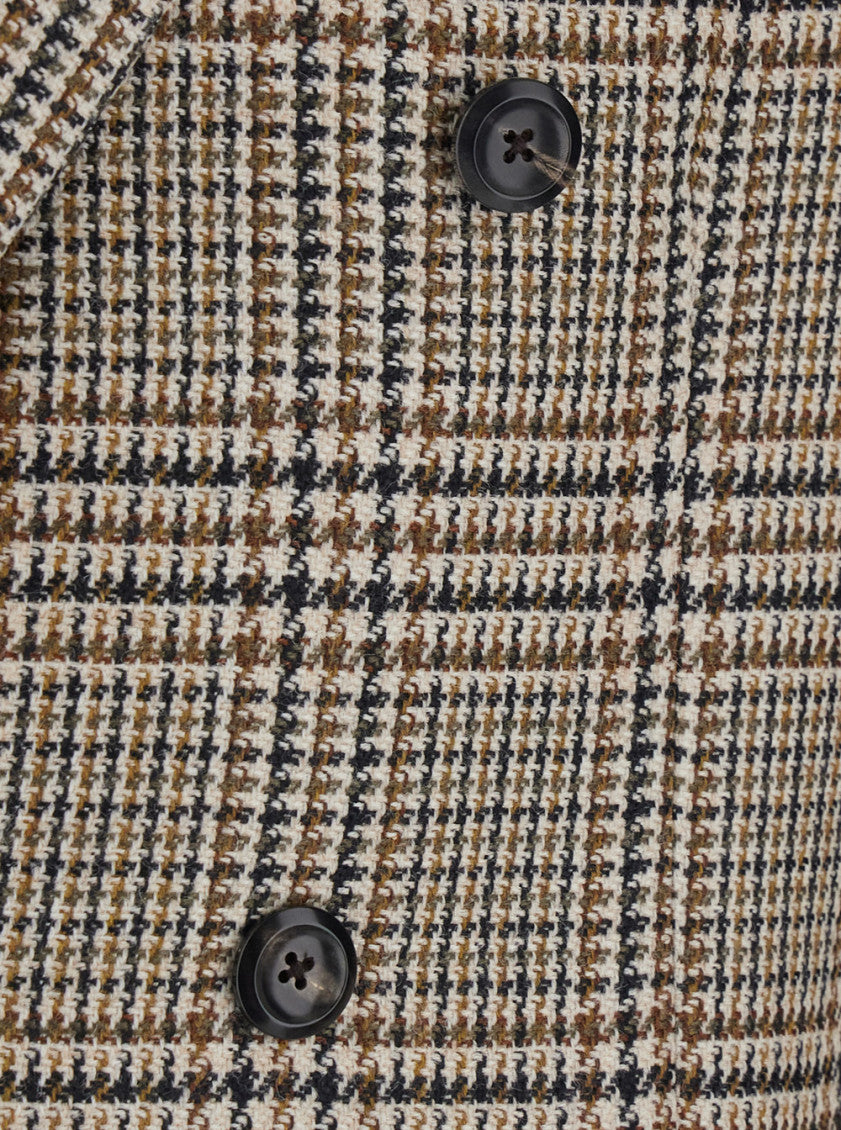 Brown Notched Lapel Blazer 3