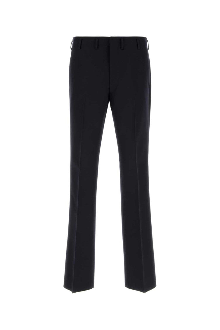 Black Flat Front Trousers 1