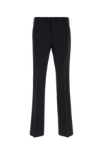 Black Flat Front Trousers 1