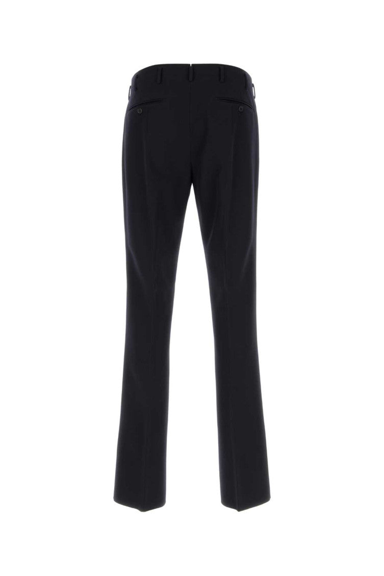 Black Flat Front Trousers 2