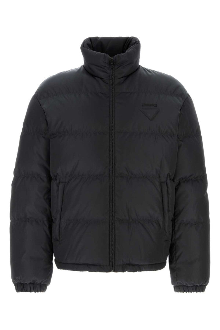 Black Mock Collar Jacket 1