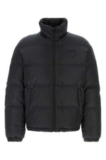 Black Mock Collar Jacket 1