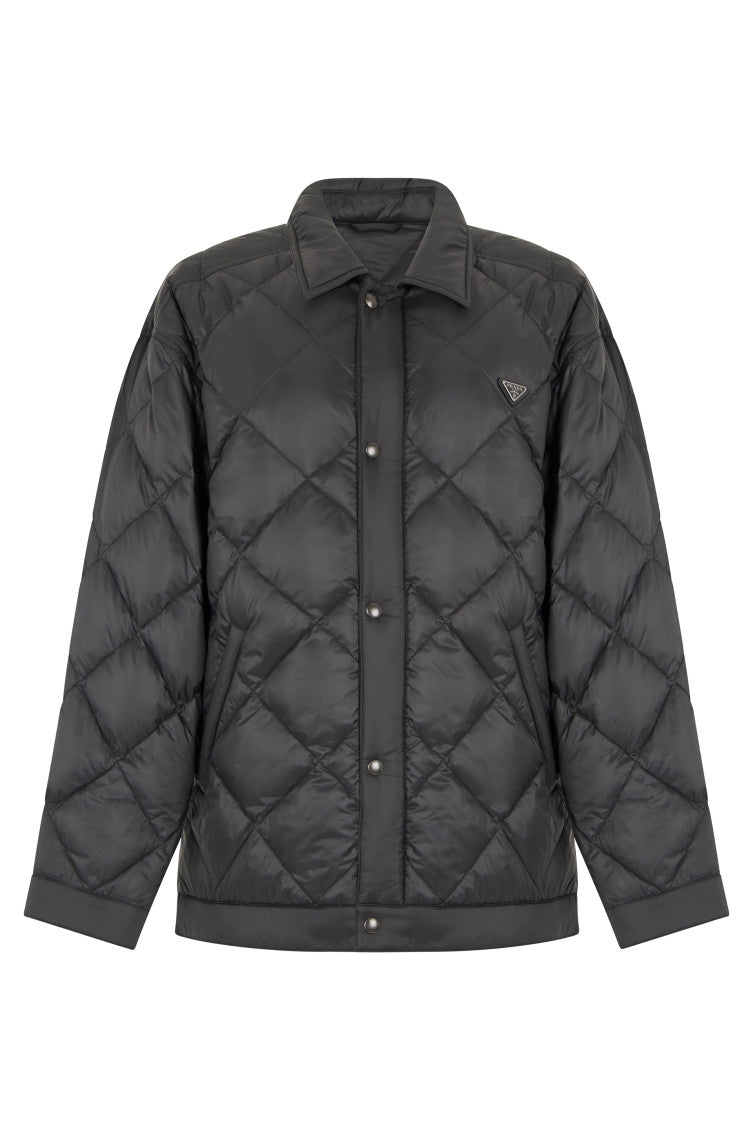 Black Quilted Padded Jacket 1