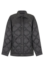 Black Quilted Padded Jacket 1