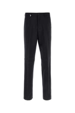Black Flat Front Trousers 1