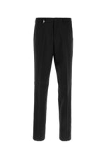 Black Flat Front Trousers 1