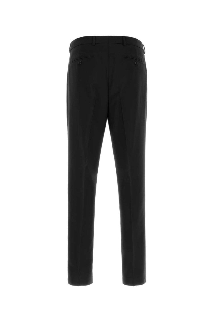Black Flat Front Trousers 2